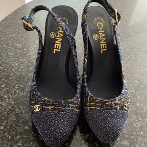 Chanel sling back pumps